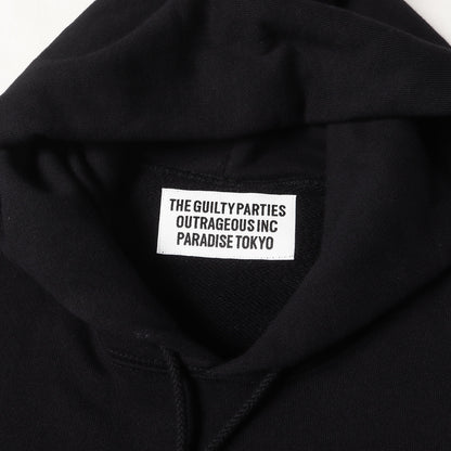 24AW ブランドロゴ刺繍 スウェットパーカー(MIDDLE WEIGHT HOODED SWEAT SHIRT)