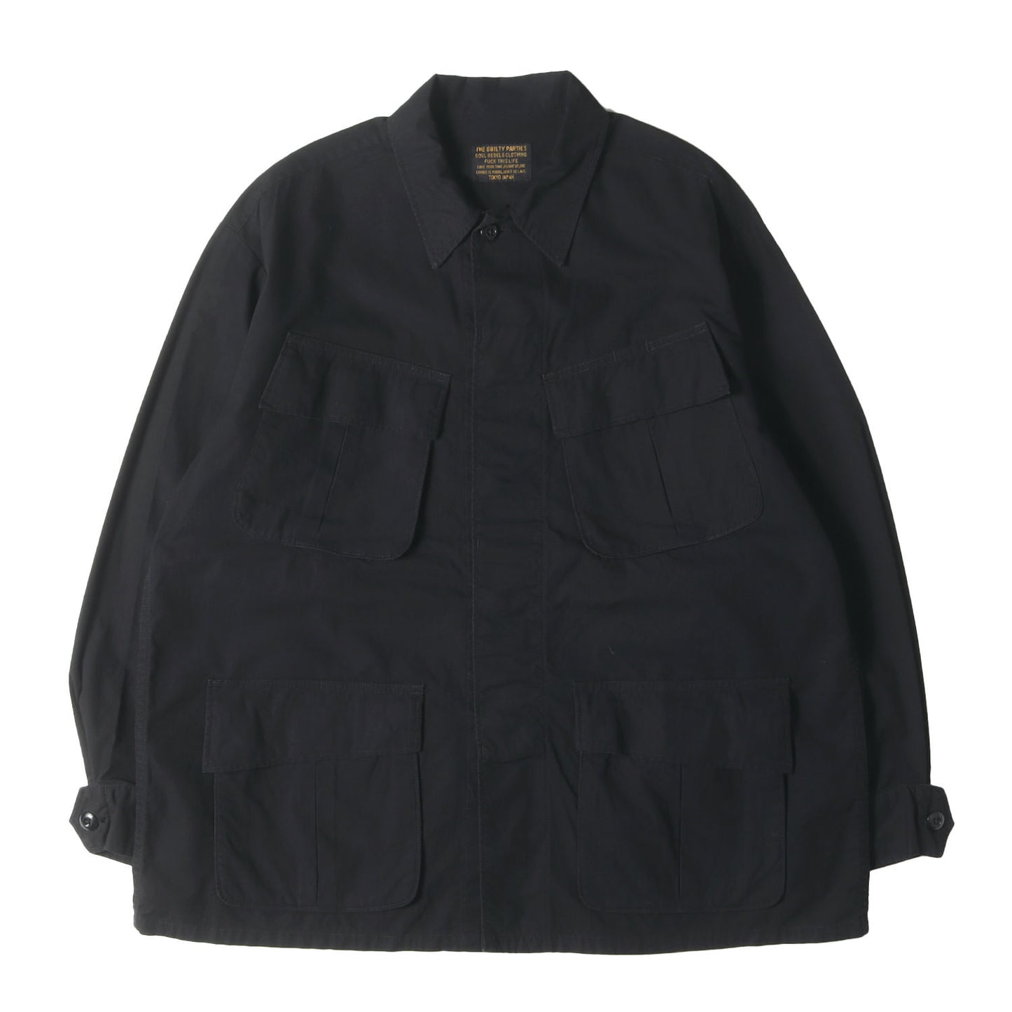 24SS アーチロゴ刺繍 リップストップ アーミーシャツ(ARMY SHIRT)