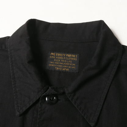 24SS アーチロゴ刺繍 リップストップ アーミーシャツ(ARMY SHIRT)