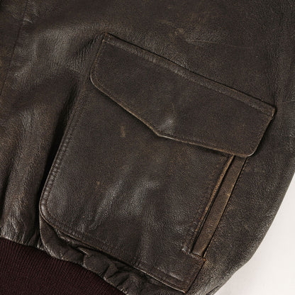 90s A-2 ゴートスキンレザー フライトジャケット USA製