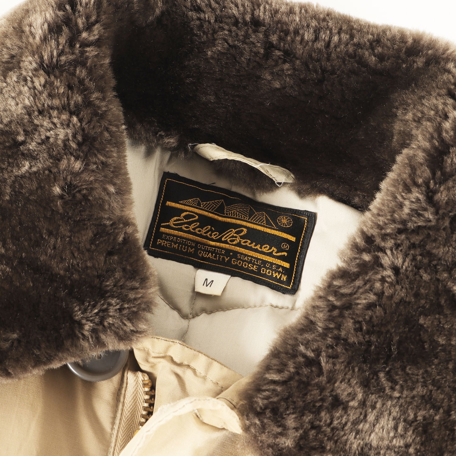 USA製 黒タグ 前期] 70s 襟ボア ノースウィンド ダウンジャケット