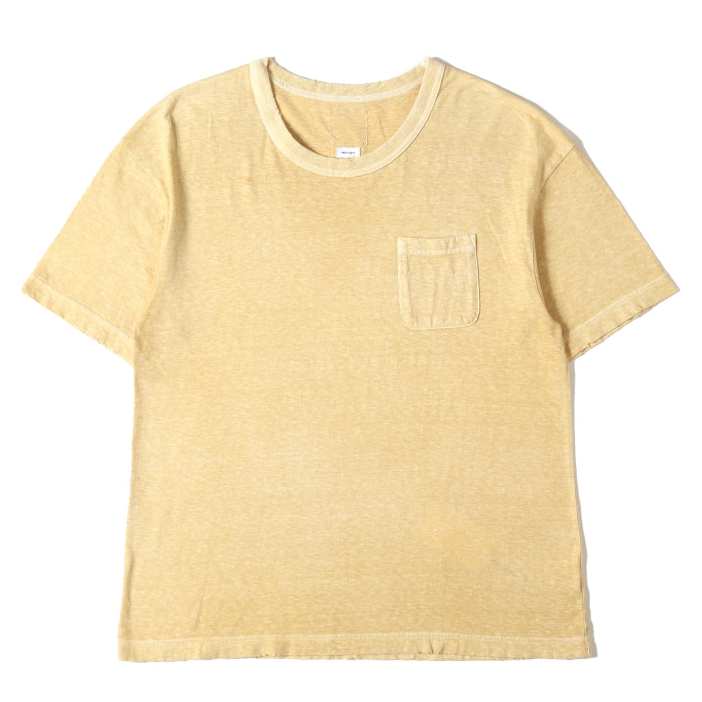 21AW ムラ染め加工 ジャンボ ポケット Tシャツ(JUMBO TEE S/S UNEVEN DYE)