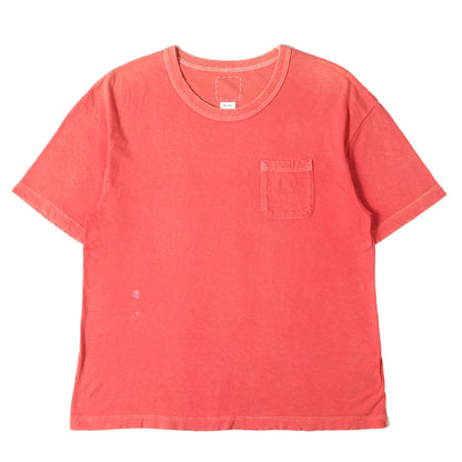 21AW ムラ染め加工 ジャンボ ポケット Tシャツ(JUMBO TEE S/S UNEVEN DYE)
