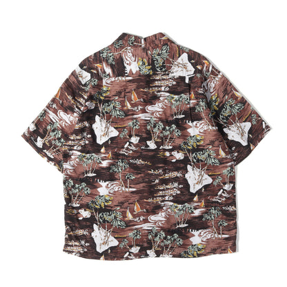 25SS トロピカル柄 レーヨン ハワイアンシャツ / アロハシャツ(HAWAIIAN SHIRT)
