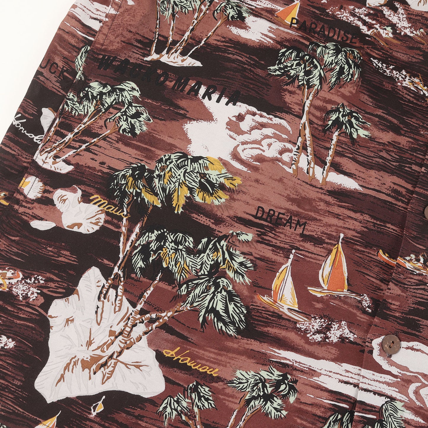 25SS トロピカル柄 レーヨン ハワイアンシャツ / アロハシャツ(HAWAIIAN SHIRT)
