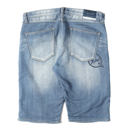 ×fragment design ダメージ加工 デニム スウェットショーツ