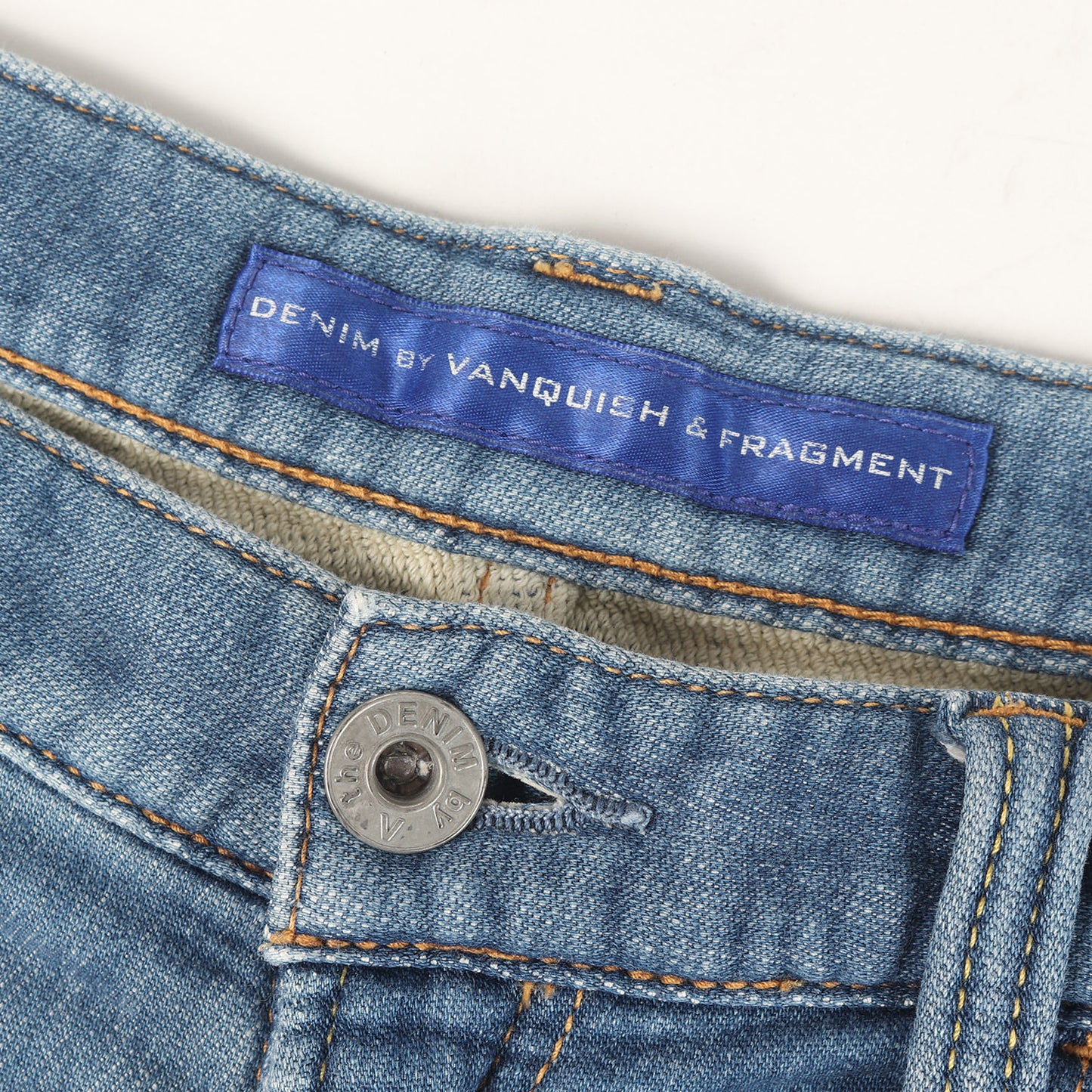 ×fragment design ダメージ加工 デニム スウェットショーツ