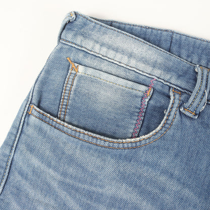×fragment design ダメージ加工 デニム スウェットショーツ