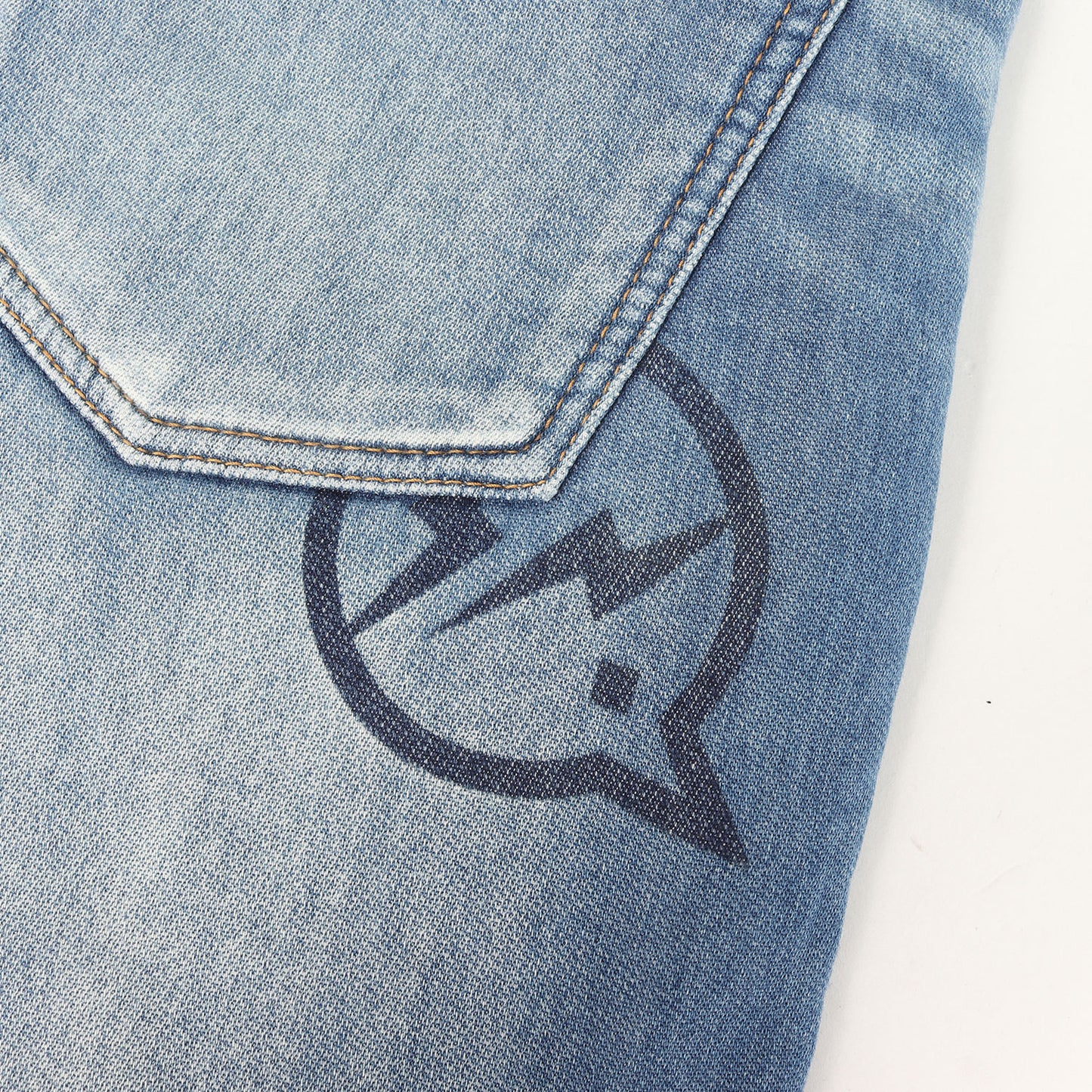 ×fragment design ダメージ加工 デニム スウェットショーツ