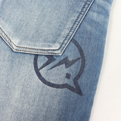 ×fragment design ダメージ加工 デニム スウェットショーツ