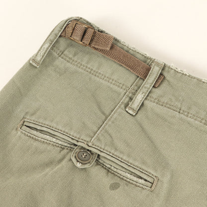 21AW ドリップ加工 ヘリンボーン スリム カーゴパンツ(HERRINGBONE TWILL CARGO TROUSER)