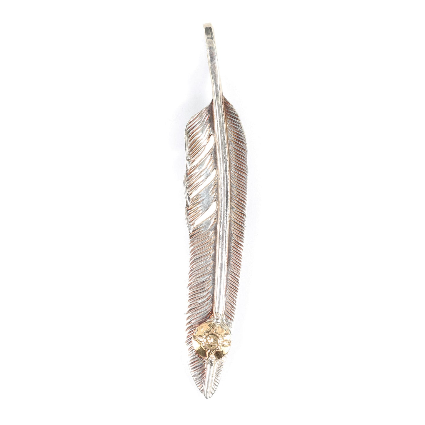 金メタル付き 風切りフェザー(Large Kazekiri Feather with K18 Left)