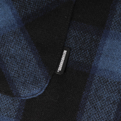 22AW バッファローチェック 裏地キルティング ウール シャツジャケット(BUFFALO CHECK SH LS)