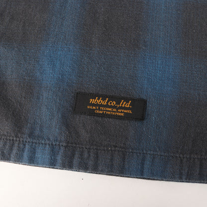オンブレチェック ワーク 半袖シャツ(B&C / C-SHIRTS. SS)
