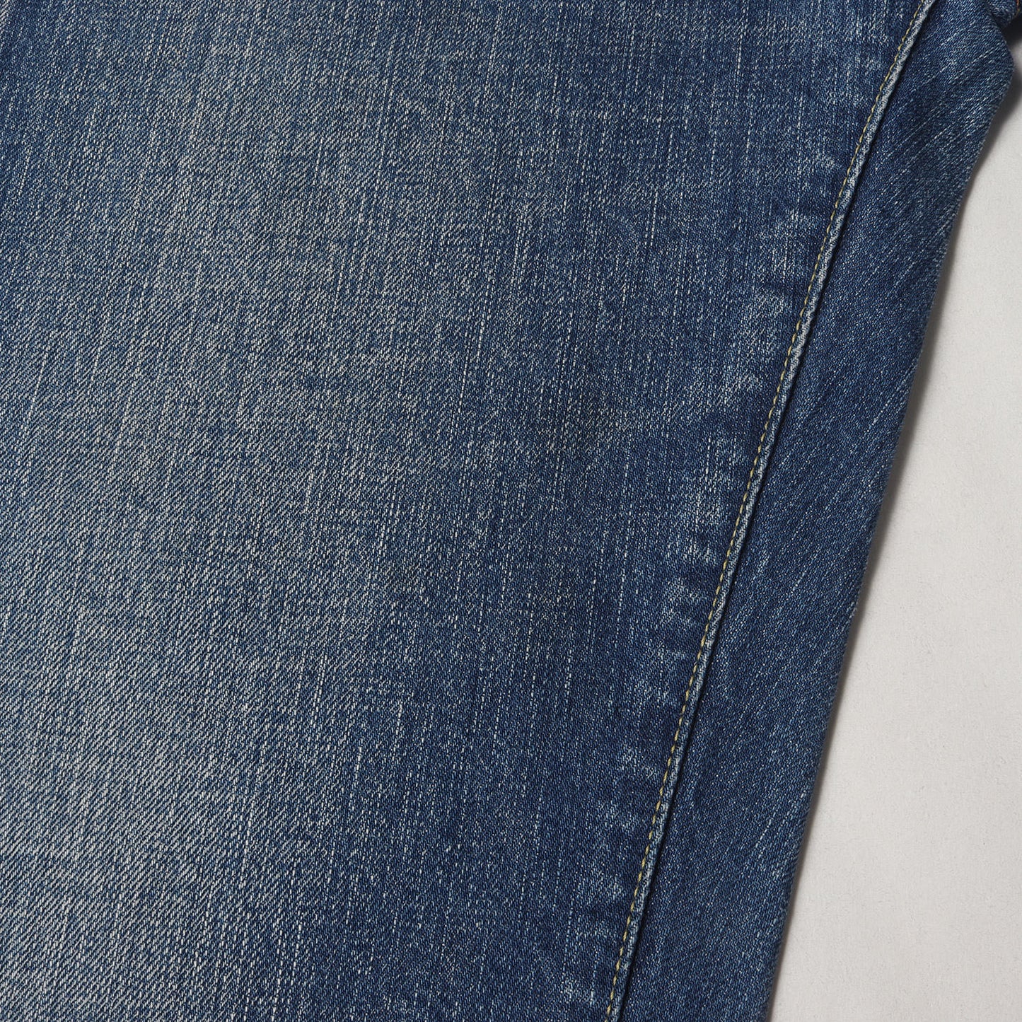 ヴィンテージ加工 シンチバック付き セルビッチ デニムパンツ