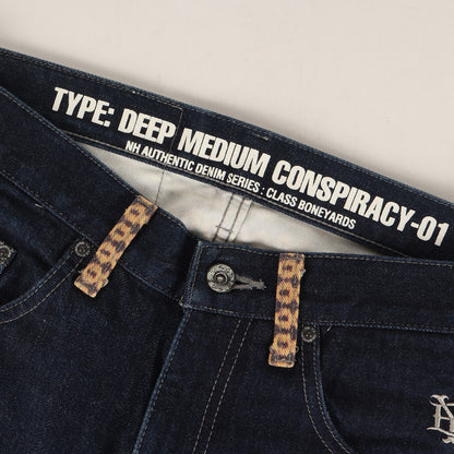 ×STUSSY Boneyards ディープ ミディアム デニムパンツ(BY DEEP MIDI / 14OZ-PT)