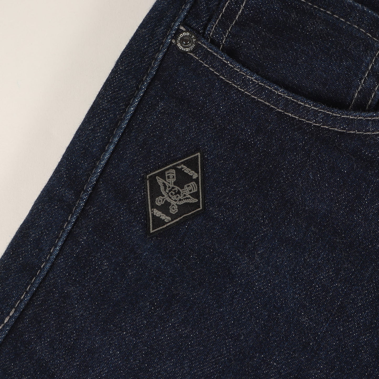 ×STUSSY Boneyards ディープ ミディアム デニムパンツ(BY DEEP MIDI / 14OZ-PT)