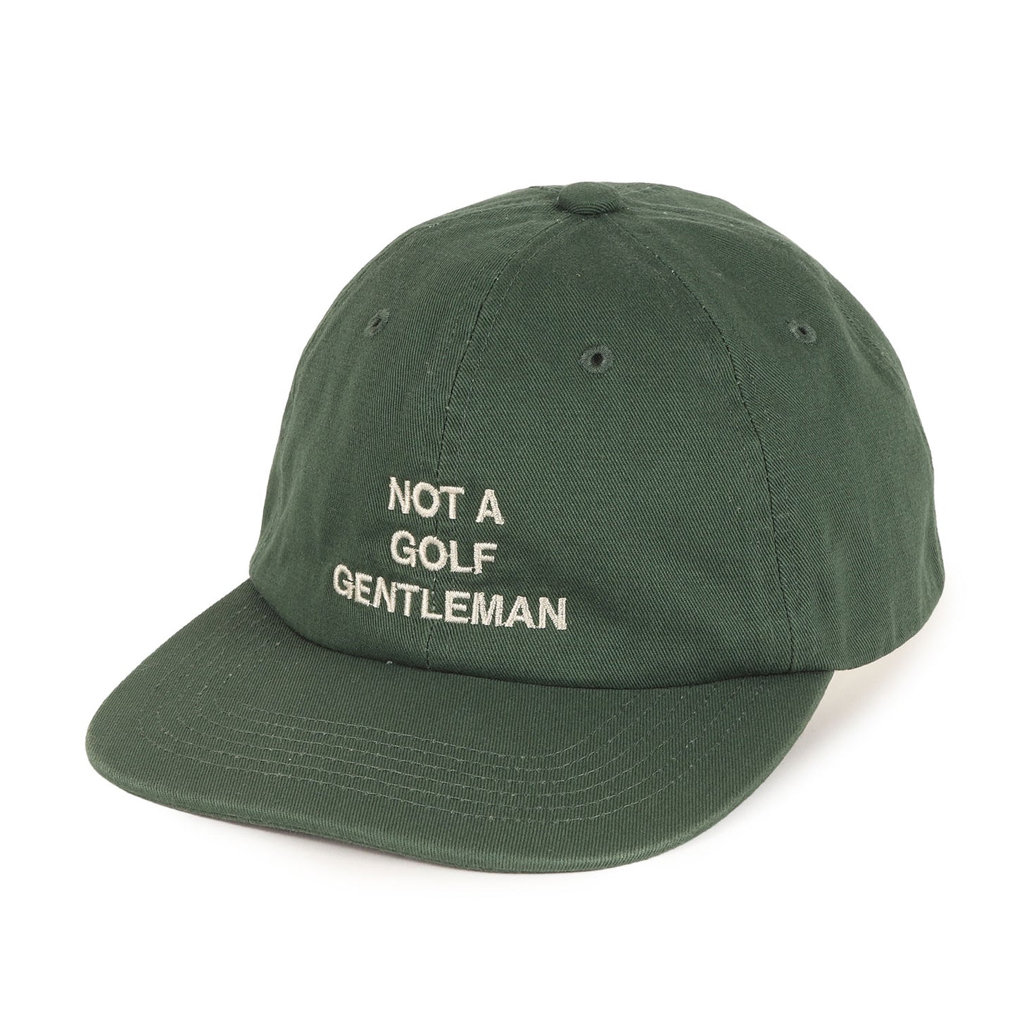 24SS Golf ロゴ刺繍 6パネルキャップ(GENTLEMAN FLAT VISOR CAP)