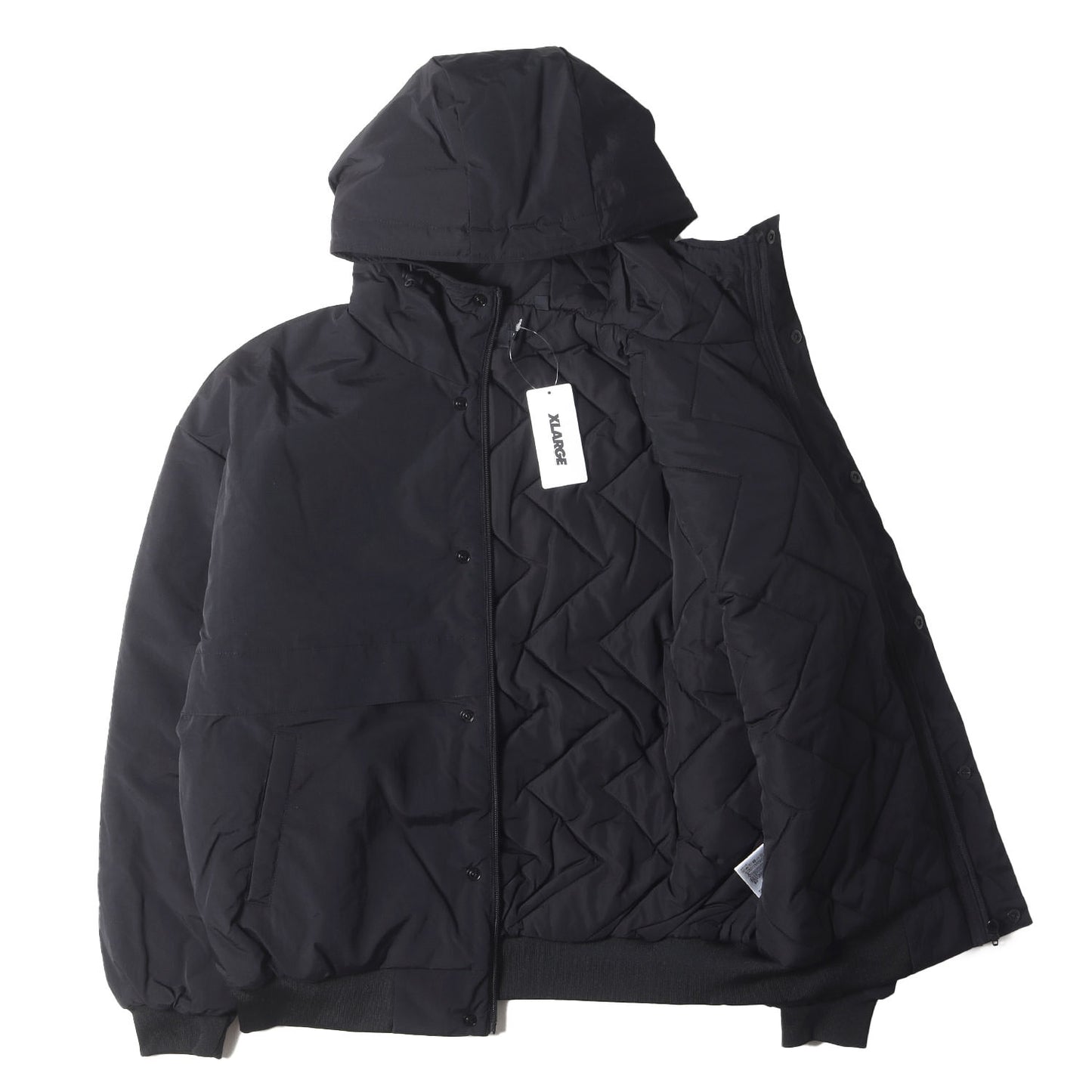 23AW アーチロゴ 裏地キルティング ナイロン ジャケット(NYLON PUFFER JACKET)