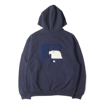 23AW ×RUSSELL シェニールロゴ スウェットパーカー(PULL HD SWT)