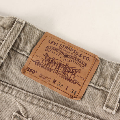 90s 550 リラックス テーパード 先染め カラーデニムパンツ / USA製 40550-0232