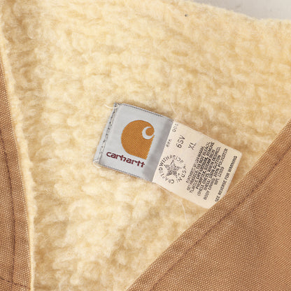 [USA製 星タグ] 80s 裏ボア ブラウンダック フルジップ ワークベスト