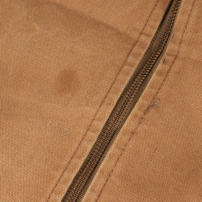 [USA製 星タグ] 80s 裏ボア ブラウンダック フルジップ ワークベスト