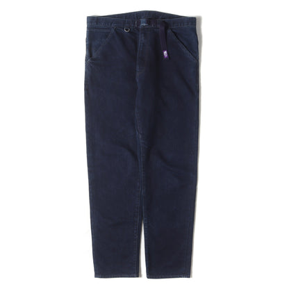 ウェビングベルト付き ストレッチ デニムパンツ (Webbing Belt Denim Pants)