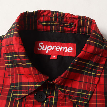 クラシックロゴ タータンチェック ステンカラーコート(Plaid Trench Coat)