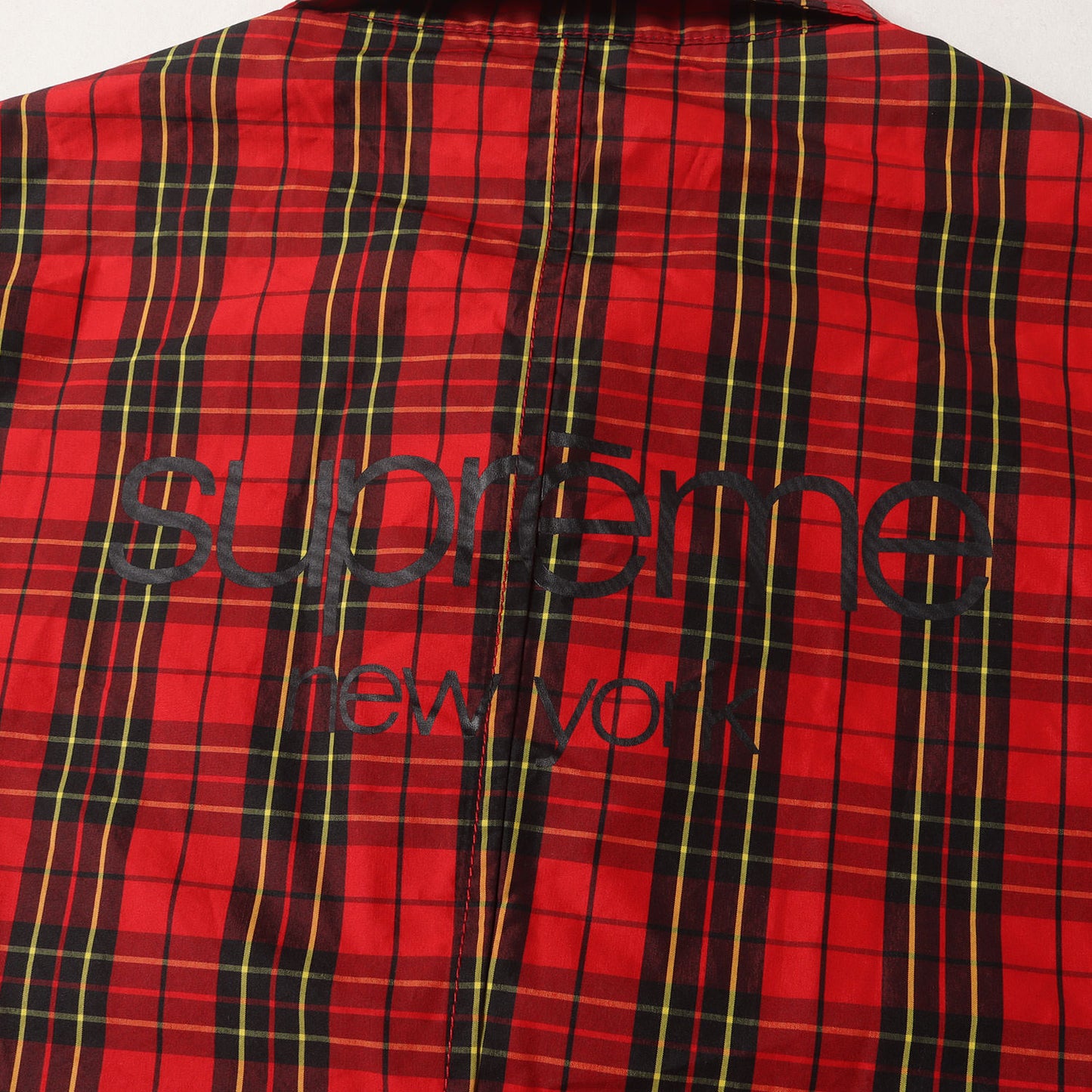 クラシックロゴ タータンチェック ステンカラーコート(Plaid Trench Coat)