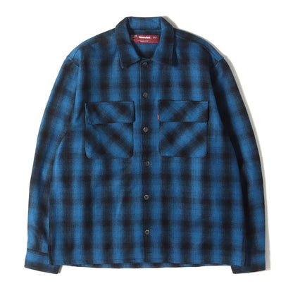 24AW オンブレチェック ウールシャツ(Wool Ombre Check L/S Jacket)