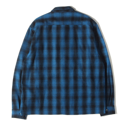 24AW オンブレチェック ウールシャツ(Wool Ombre Check L/S Jacket)
