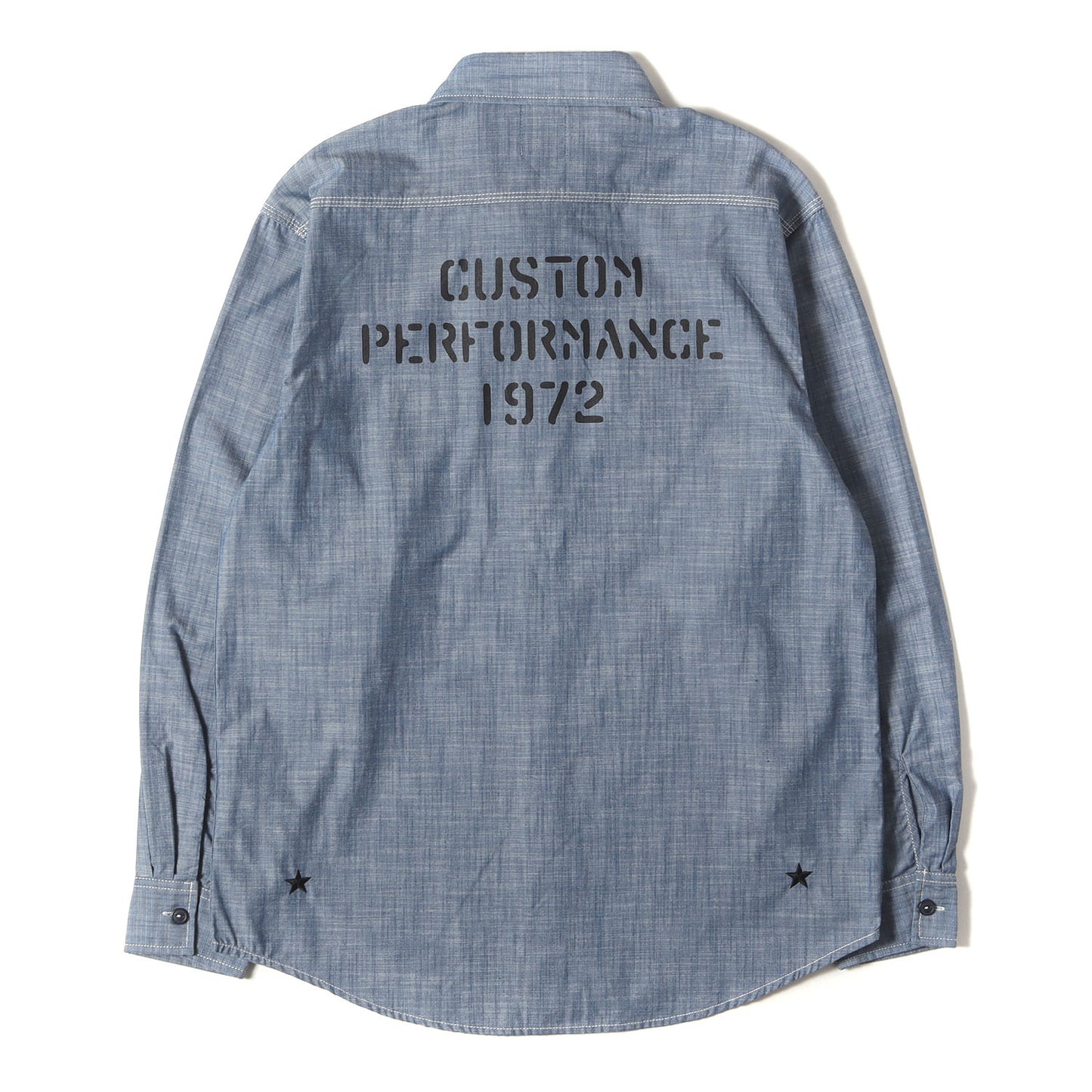21AW ロゴプリント シャンブレー ワークシャツ(CHAMBRAY WORK L/S SHIRT)