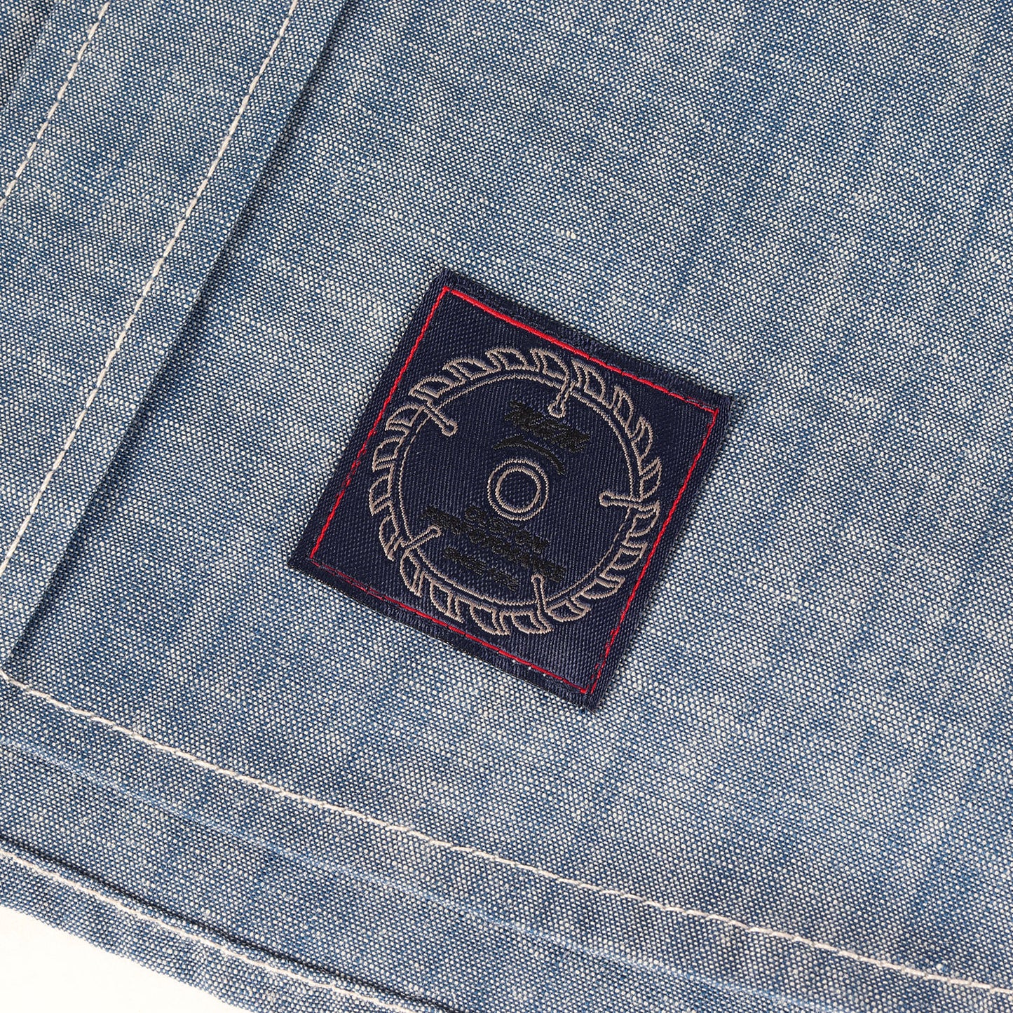 21AW ロゴプリント シャンブレー ワークシャツ(CHAMBRAY WORK L/S SHIRT)