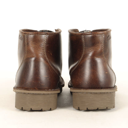 チェックライニング レザー モカシンブーツ