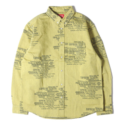 23SS トレードマーク ジャカード デニム ボタンダウンシャツ(Trademark Jacquard Denim Shirt)