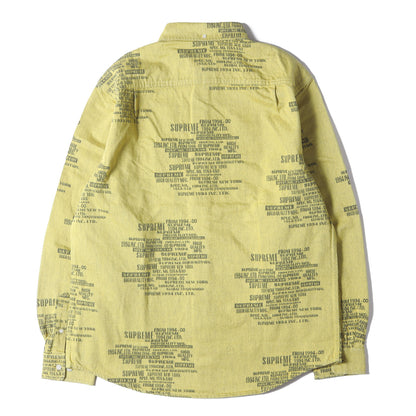 23SS トレードマーク ジャカード デニム ボタンダウンシャツ(Trademark Jacquard Denim Shirt)