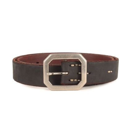 アポロコンチョ付き 茶芯ベンズレザーベルト(Leather belt 7Hole)
