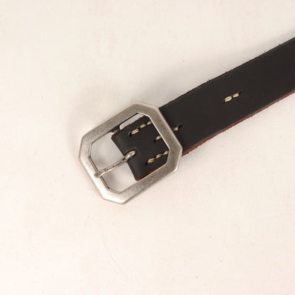 アポロコンチョ付き 茶芯ベンズレザーベルト(Leather belt 7Hole)