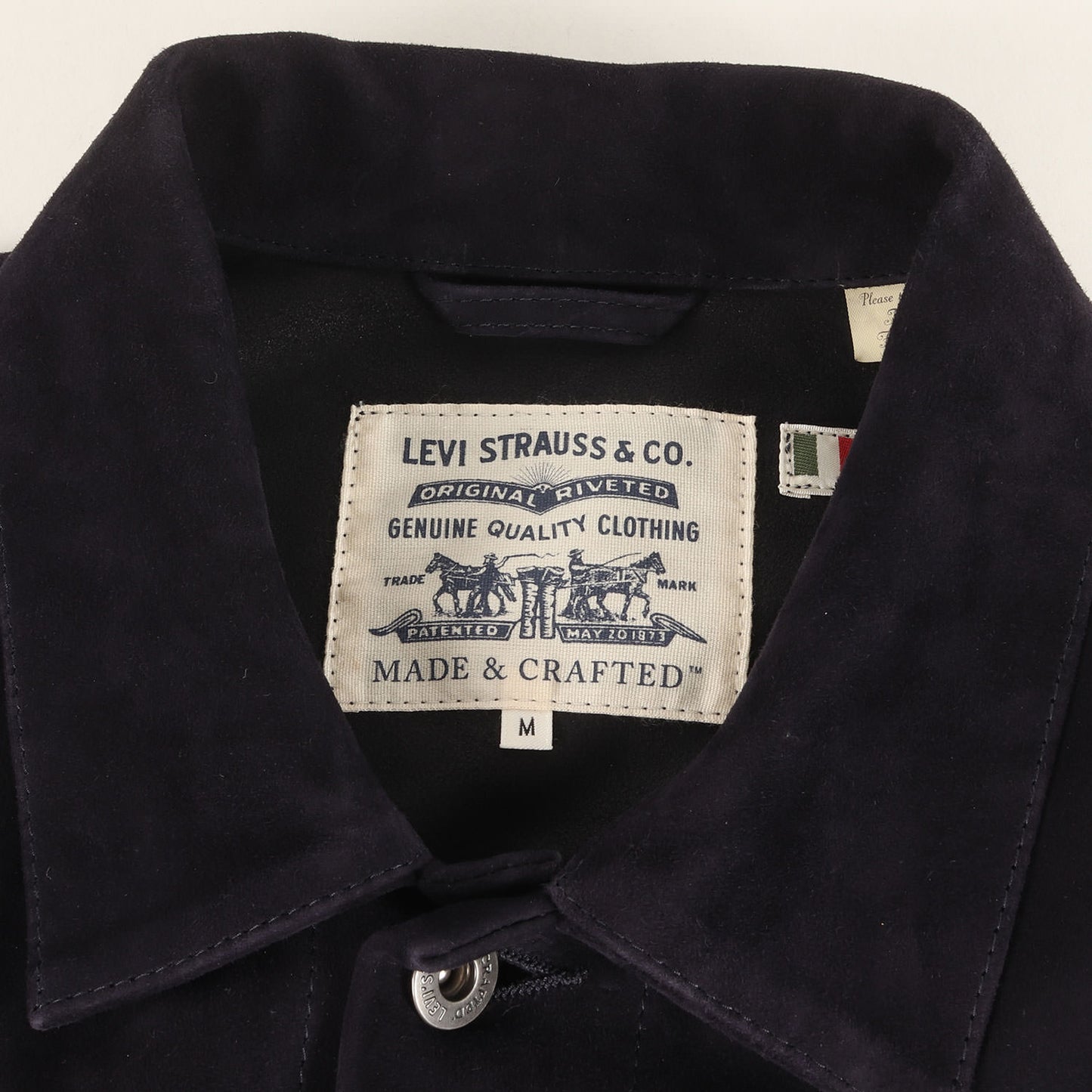 [LEVIS MADE&CRAFTED] Big E 3rd ゴートスウェード トラッカー ジャケット イタリア製