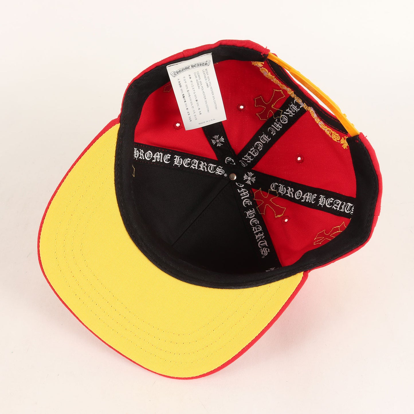 レザークロスパッチ CHロゴ ベースボールキャップ(Cross Patch Baseball Cap)