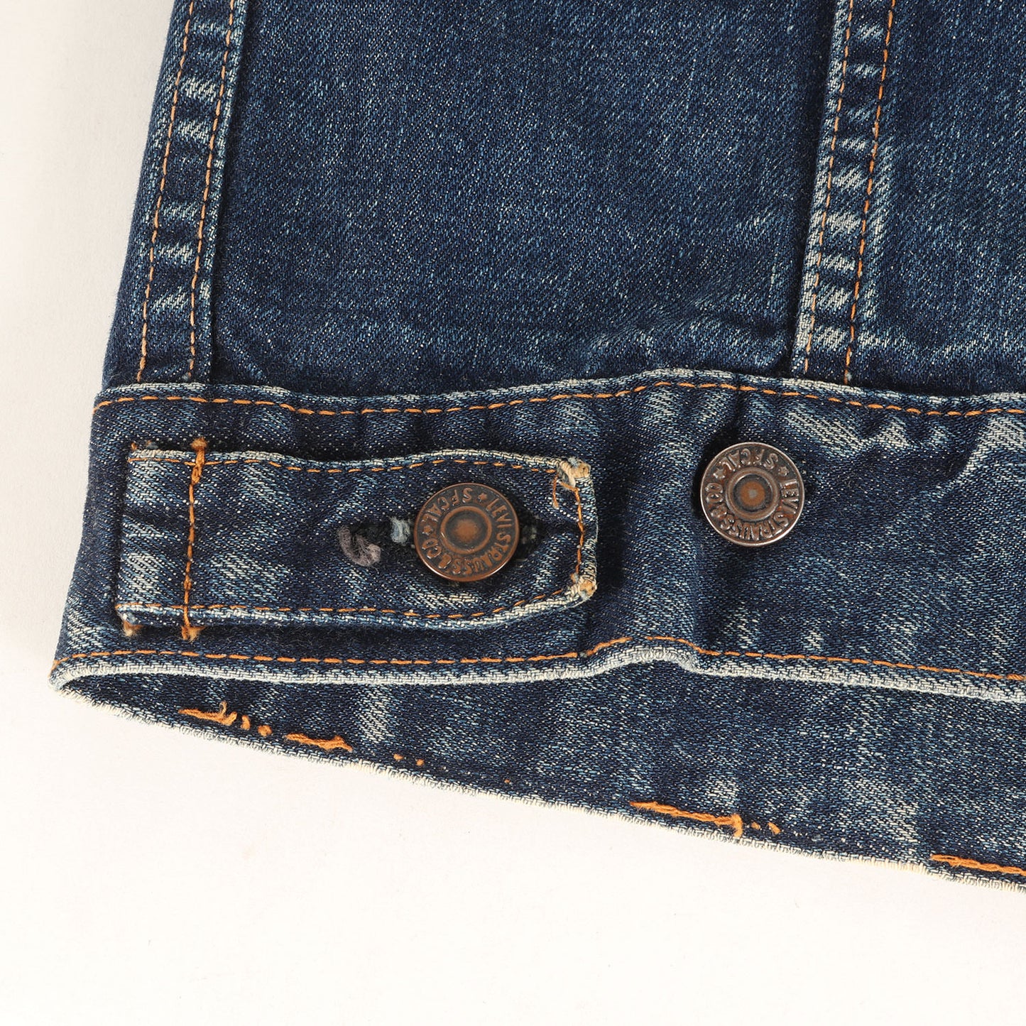 [濃紺 良サイズ] 70s 70505-0217 Big E 4th デニムジャケット / ボタン裏刻印524 BigE赤タブ