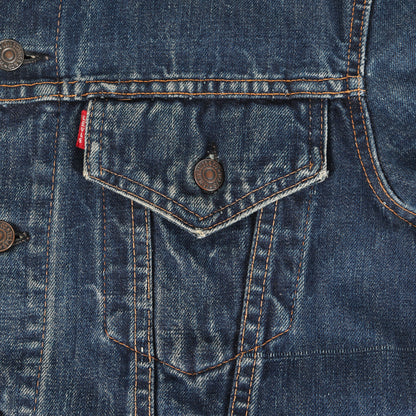 [濃紺 良サイズ] 70s 70505-0217 Big E 4th デニムジャケット / ボタン裏刻印524 BigE赤タブ