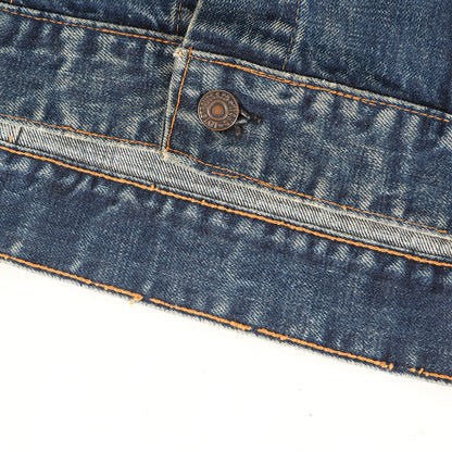 [濃紺 良サイズ] 70s 70505-0217 Big E 4th デニムジャケット / ボタン裏刻印524 BigE赤タブ