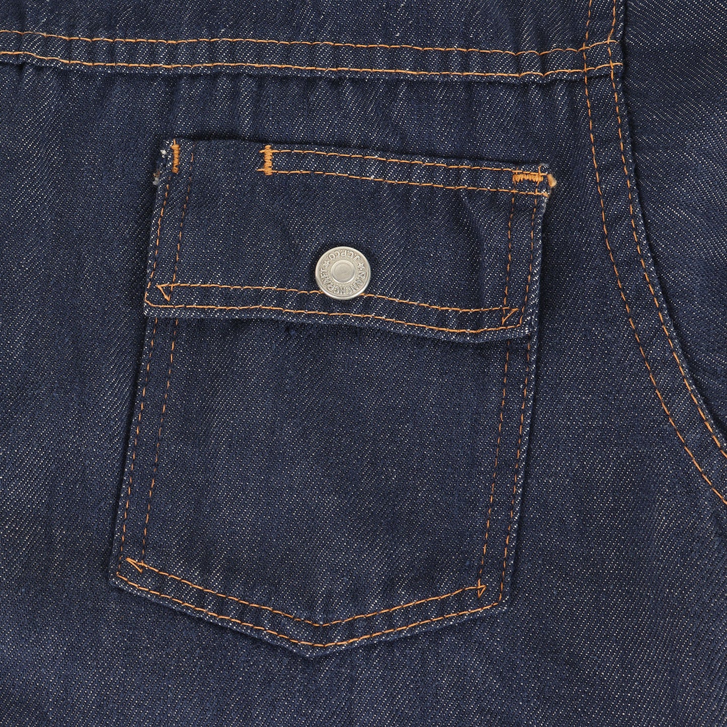 [濃紺 短丈ボックス] 70s バットダイ デニムジャケット J.C.Penney RANCH CRAFT