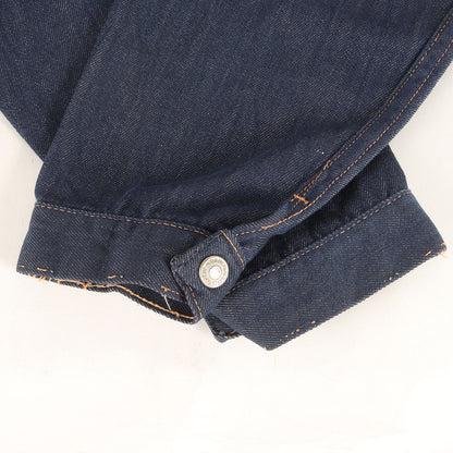 [濃紺 短丈ボックス] 70s バットダイ デニムジャケット J.C.Penney RANCH CRAFT