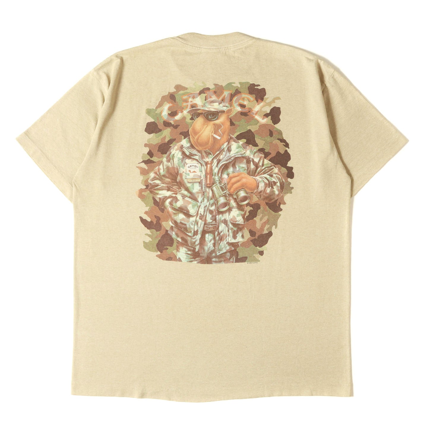 90s キャラクタープリント ポケット Tシャツ / Camel キャメル