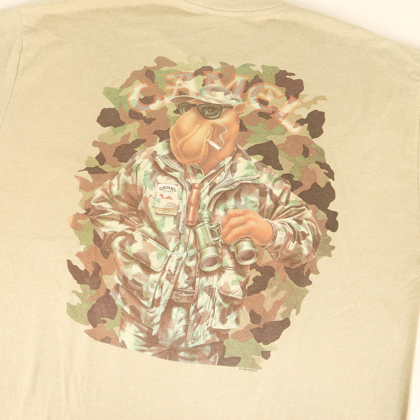 90s キャラクタープリント ポケット Tシャツ / Camel キャメル