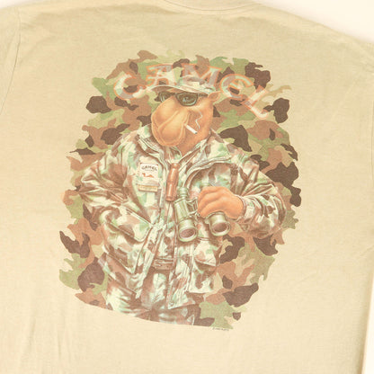 90s キャラクタープリント ポケット Tシャツ / Camel キャメル