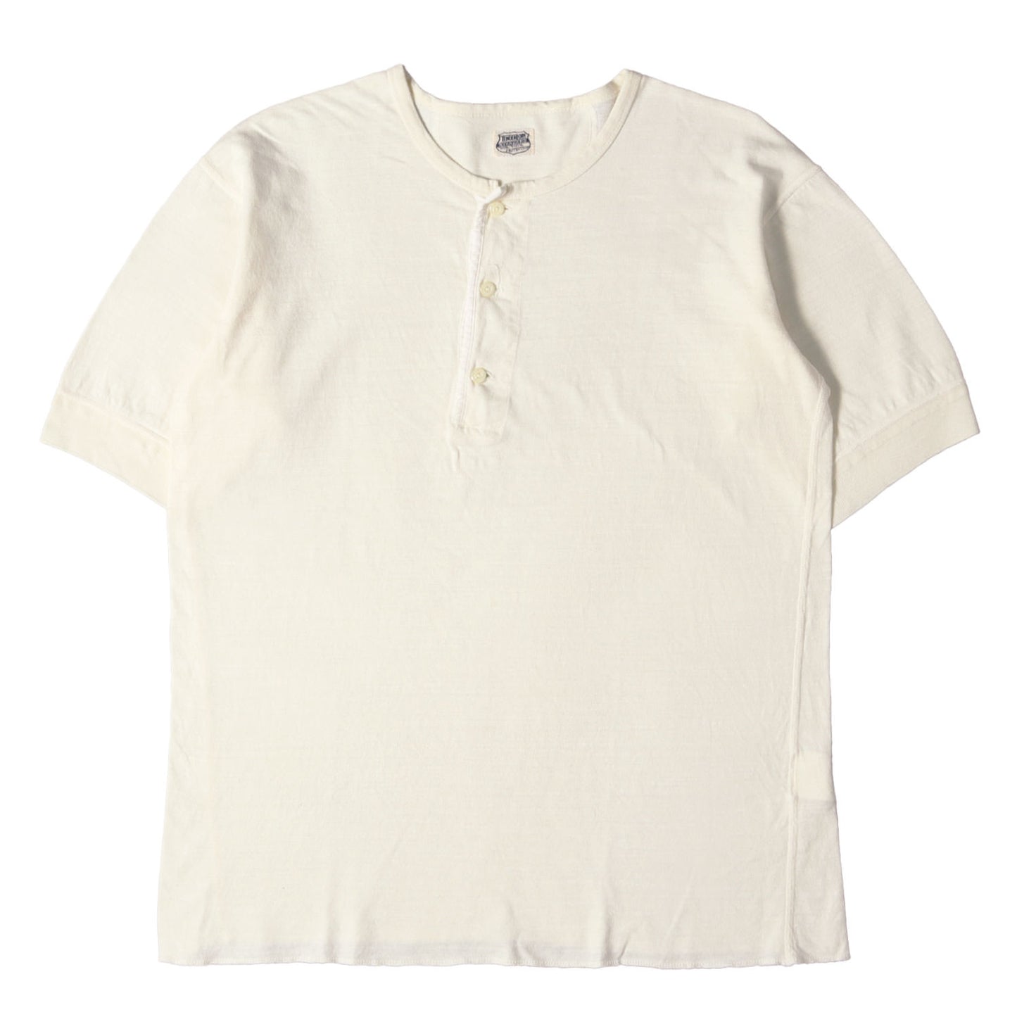 コットンスラブ ヘンリーネック Tシャツ